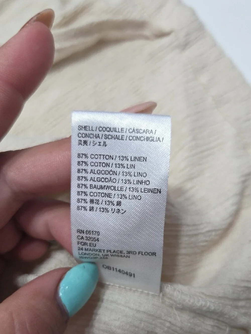 Free People cream textured